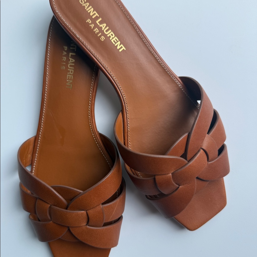Saint Laurent Tribute Sandals. Size 37.5 - Worn 4x only.
